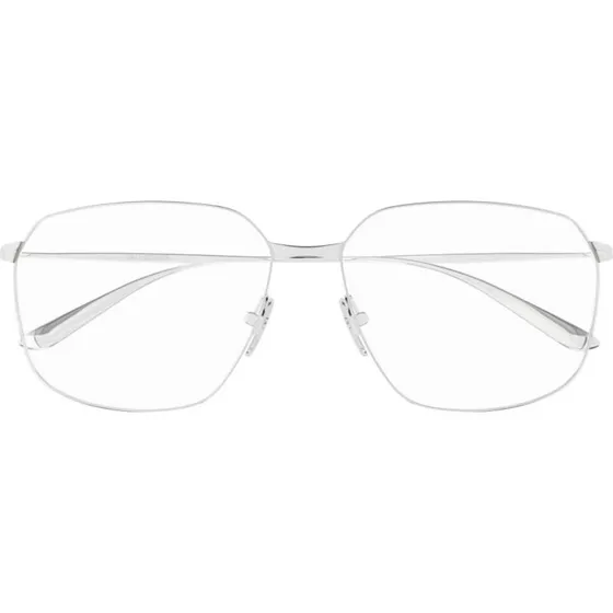Balenciaga BB0414O Gafas de Vista Cuadradas Plata para Mujer
