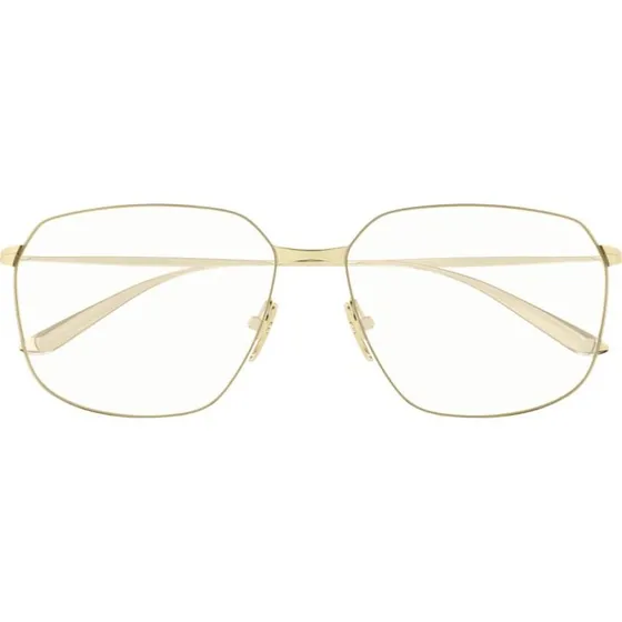 Balenciaga BB0414O Gafas de Vista Cuadradas Oro para Mujer