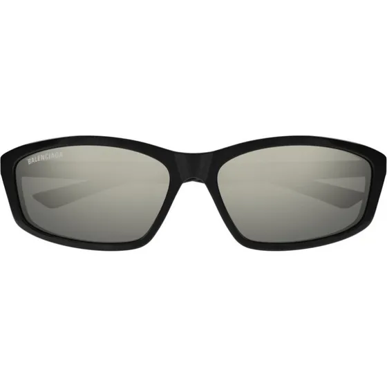 Balenciaga BB0401S Gafas de Sol Cuadradas Unisex Negro Plata