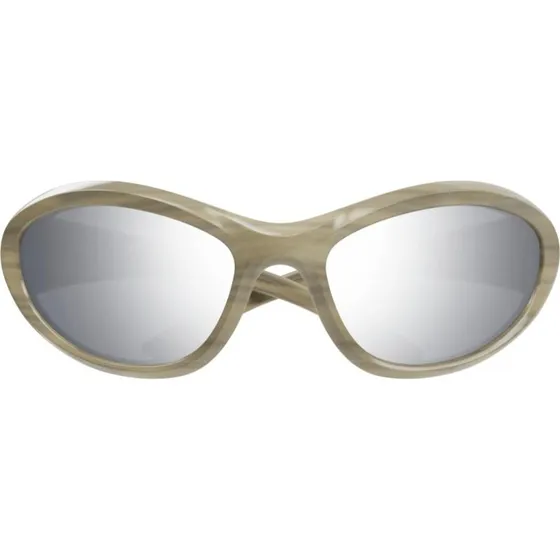 Balenciaga BB0384SA Gafas de Sol Cat Eye Marrón y Plata