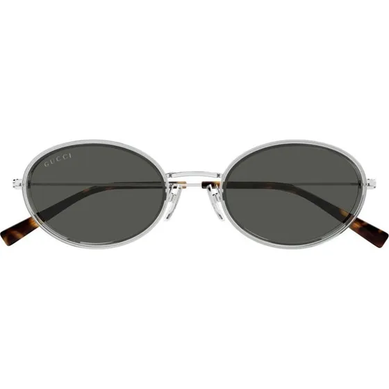 Gucci GG1980S Gafas de Sol Redondas Plata Gris 52mm