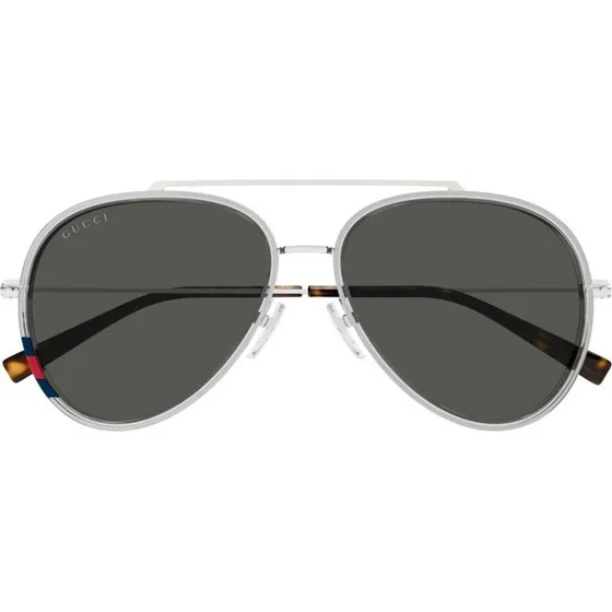 Gucci GG1981S Gafas de Sol Piloto Plata y Gris 56mm