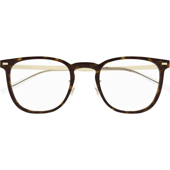 Montblanc MB0393ON Gafas de Vista Cuadradas Hombre - Color Habano