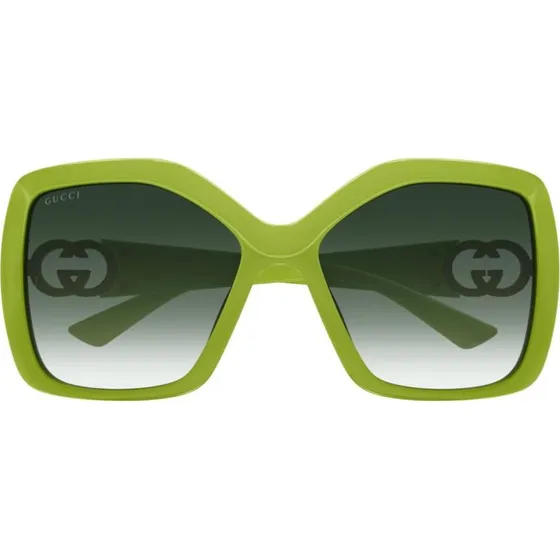 Gucci GG2015S Gafas de Sol Oversize Verde para Mujer
