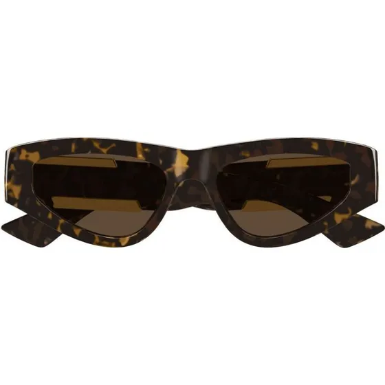 Bottega Veneta BV1407S Gafas de Sol Cat Eye Habano Marrón 53mm