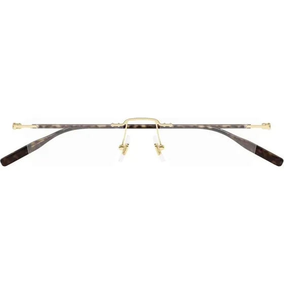 Montblanc MB0431O Gafas de Vista Hombre Rectangulares Oro
