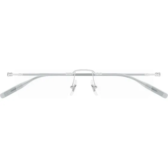 Montblanc MB0431O Gafas de Vista Hombre Plata Rectangulares