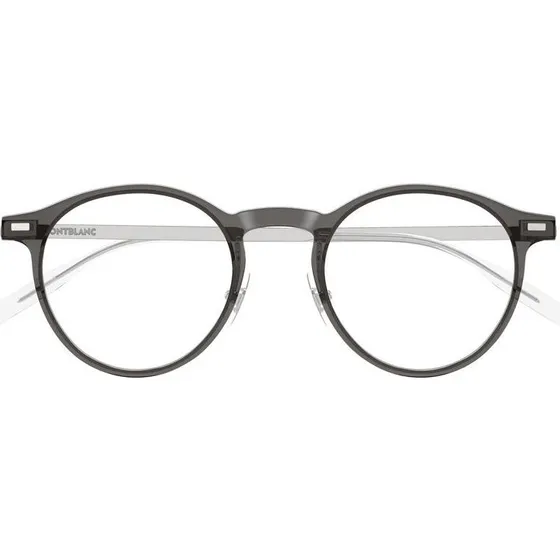 Montblanc MB0426O Gafas de Vista Redondas Gris para Hombre
