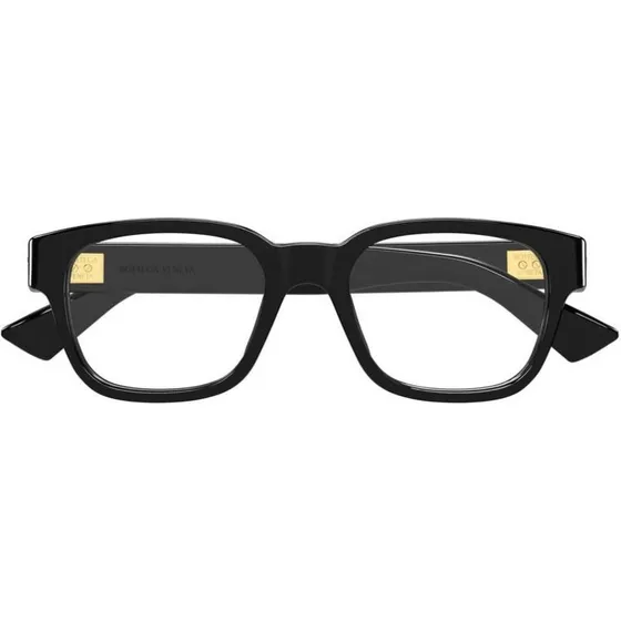 Bottega Veneta BV1403O Gafas de Vista Cuadradas Unisex Negro