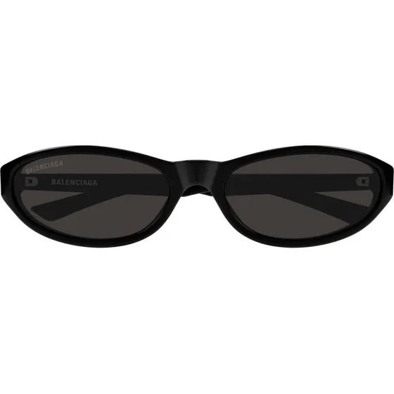 Balenciaga BB0007S Gafas de Sol Redondas Unisex Negro Gris