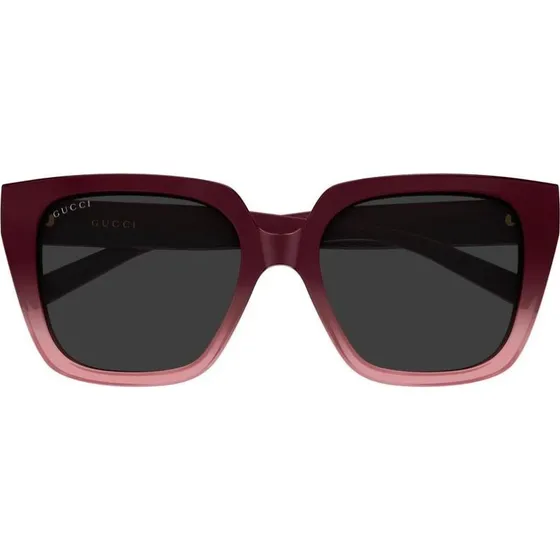 Gucci GG2102S Gafas de Sol Mariposa Rojo Burdeos Gris 54mm