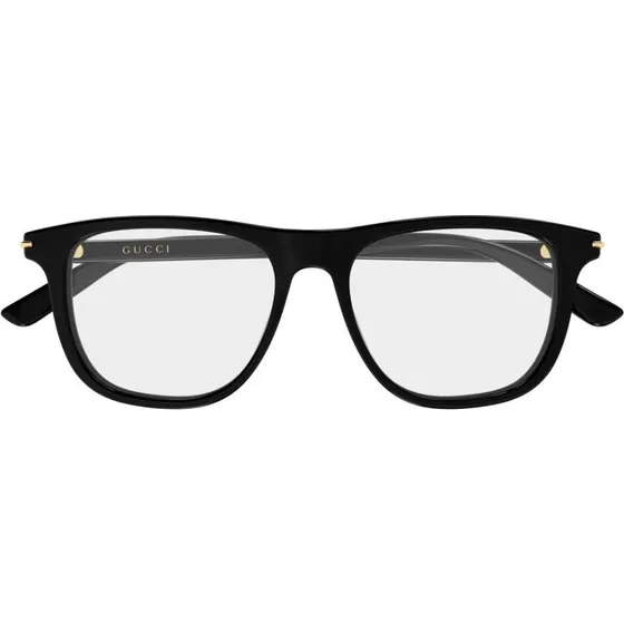 Gucci GG2130O Gafas de Vista Cuadradas para Hombre en Acetato Negro