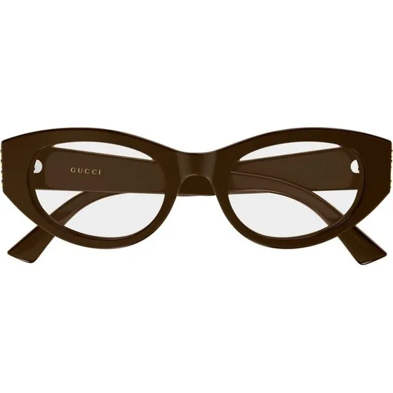 Gucci GG2041O Gafas de Vista Redondas Marrón para Mujer