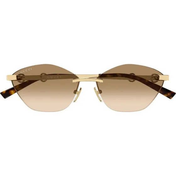 Gucci GG2050S Gafas de Sol Ojo de Gato Oro y Lentes Bio Nylon