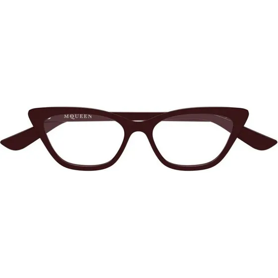 Alexander McQueen AM0560O Gafas de Vista Ojo de Gato Rojas