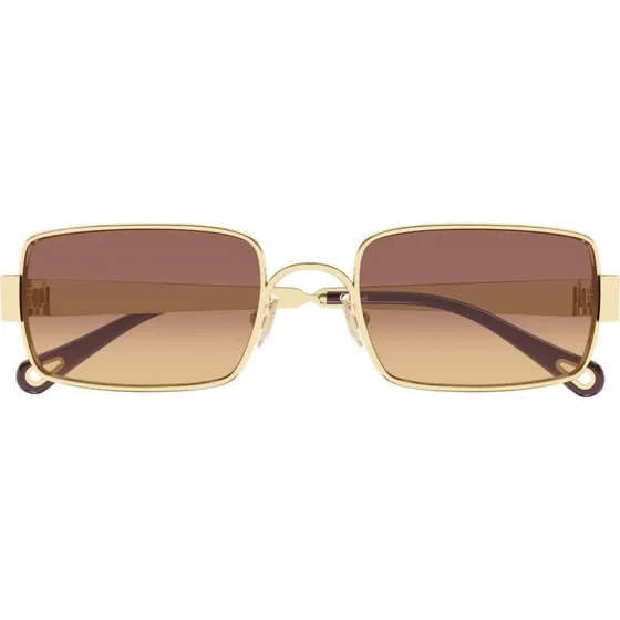 Chloé CH0354S Gafas de Sol Cuadradas Oro y Marrón 53mm