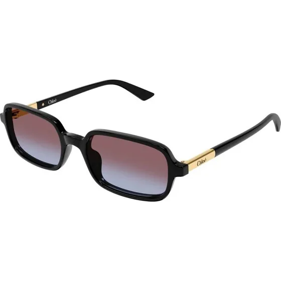 Chloé Ch0363S Gafas de Sol Rectangulares para Mujer - Negro
