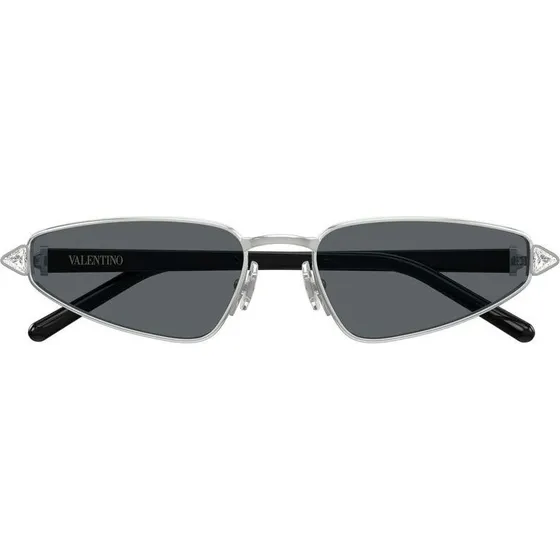 Valentino VG0035S Gafas de Sol Ojo de Gato Plata y Gris 57mm