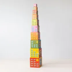 Djeco Primera Edad 10 Cubos Vehculos