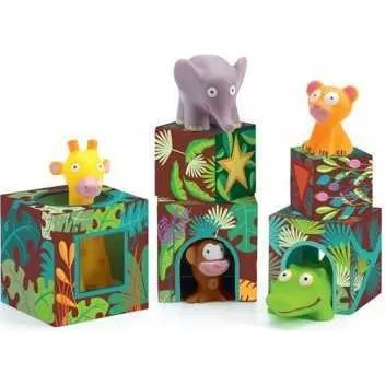 Djeco Topanijungle Maxi Cubos Apilables