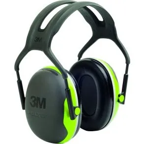 3M Peltor X4A Orejeras, SNR 33 dB, Amarillo Neón