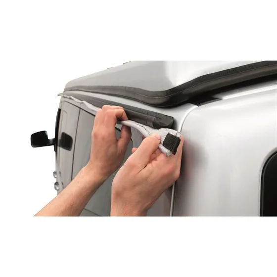 Outwell Touring Connect Keder Rail Set 4 piezas 7-7 mm negro gris