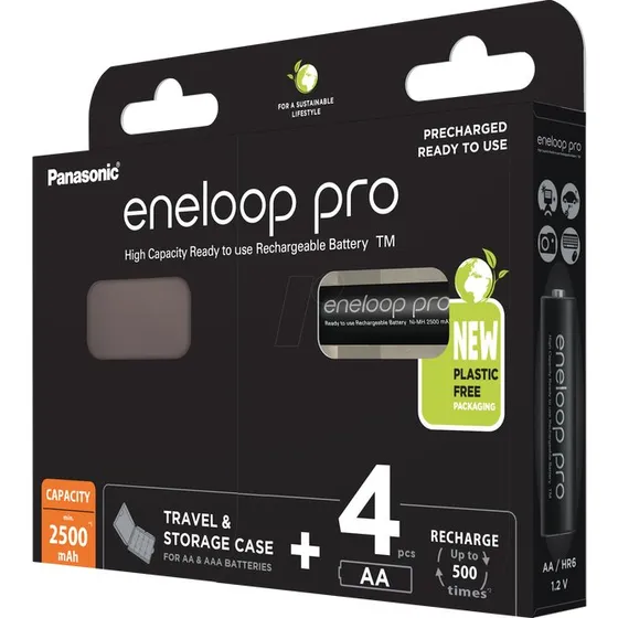 Panasonic Eneloop PRO AA 2500 mAh 4-Pack