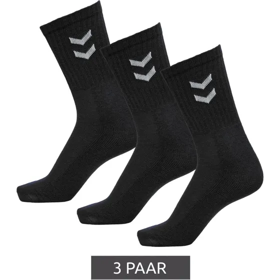 Hummel Pack de 3 Calcetines Deportivos Básicos con Detalle de Espiga