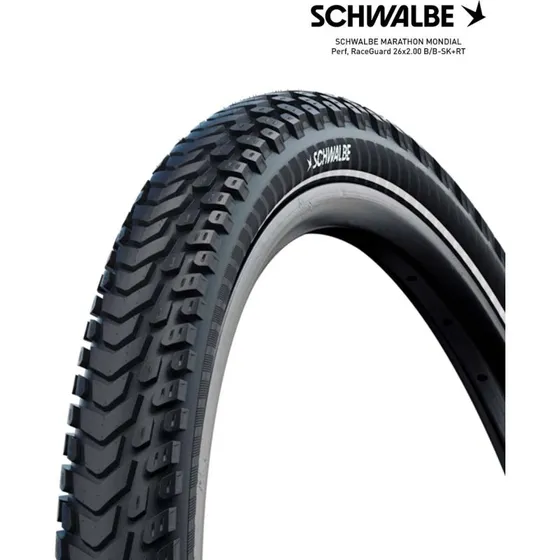 Schwalbe Marathon Mondial 26" RaceGuard 2.00 Negra