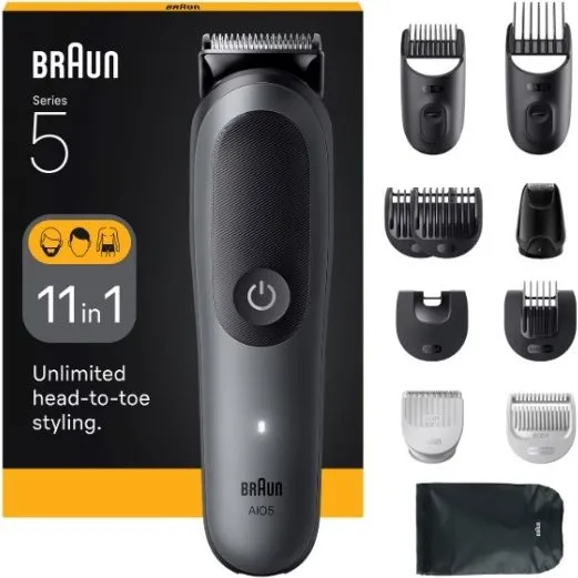 Braun AIO5560 Recortadora Todo en 1 Gris
