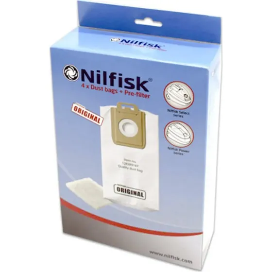 Nilfisk Pack 4 Bolsas para Aspirador Power y Select - 128389187