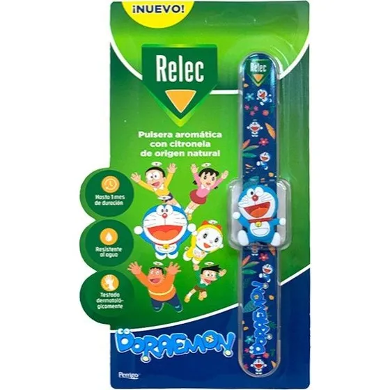 Relec Pulsera Aromática con Citronela Doraemon para Niños