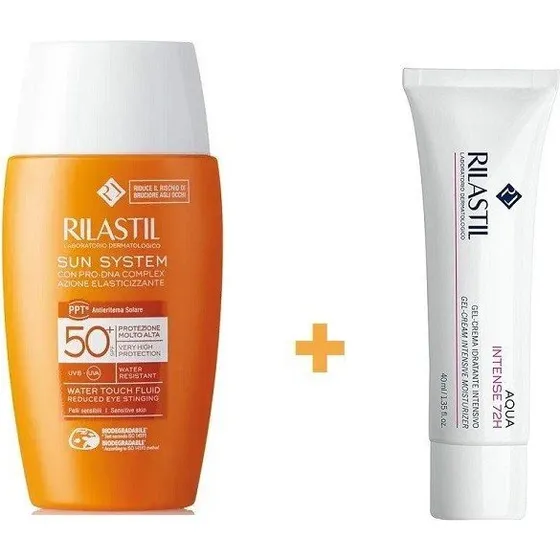 Rilastil Pack Verano: Sun System Water Touch SPF50+ y Aqua Intense 72h