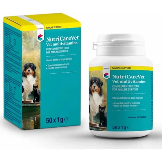 NutriCareVet Comprimidos Multivitamínicos para Perros y Gatos 50 ud