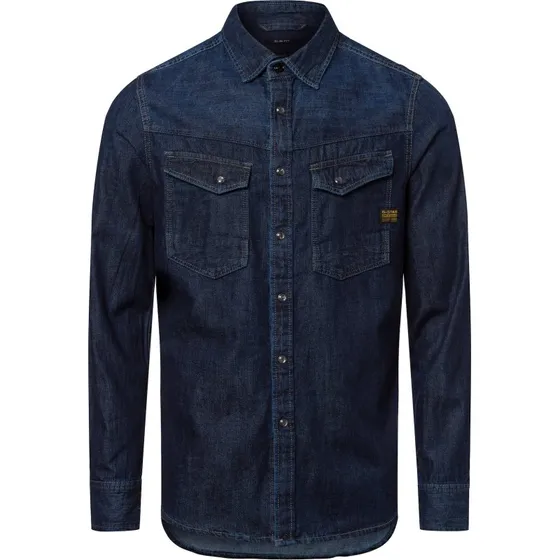 G-Star Camisa Denim Azul Manga Larga Slim Fit