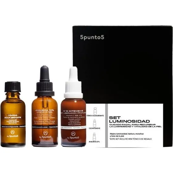 5punto5 Set Luminosidad C-10 Intensive y AHA/BHA 10% Intensive Peel