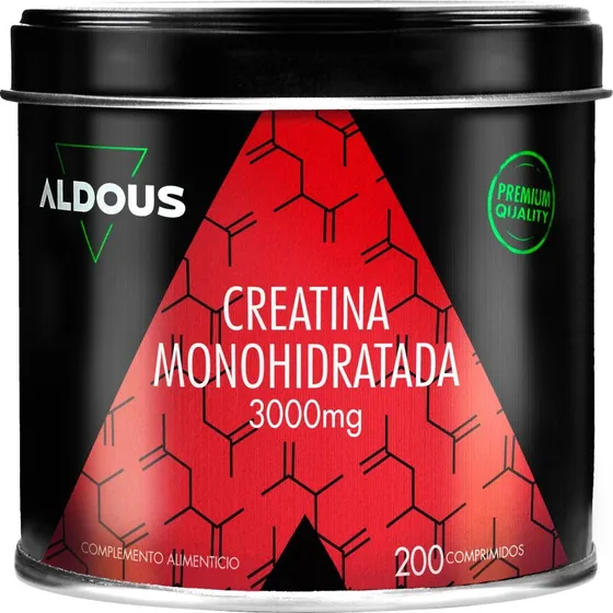 Aldous Creatina Monohidratada 3000 mg - 200 Comprimidos