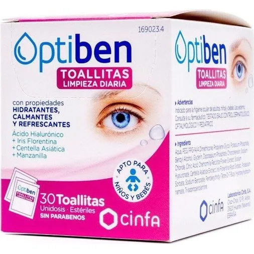 OPTIBEN Toallitas Limpieza Diaria 30 unidades