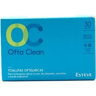 Oftaclean Toallitas Oftálmicas Hidratantes 30 Unidades