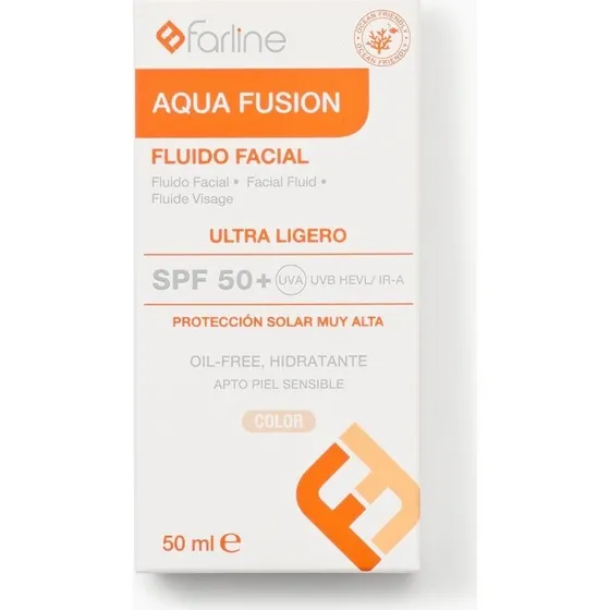 Farline Aqua Fusion Fluido Solar Facial Color SPF50+ 50 ml