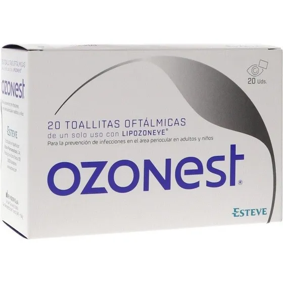 OZONEST Toallitas Oftálmicas - Pack de 20 unidades