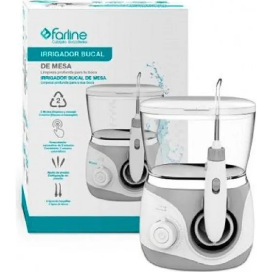 FARLINE Irrigador Dental de Mesa Compacto y Silencioso