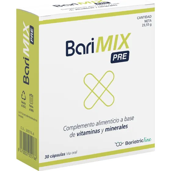 Barimix Pre Bariatricline 30 Cápsulas