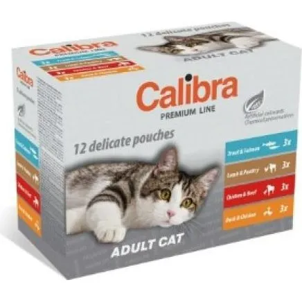 Calibra Cat Adult Pouch Multipack 12x100g