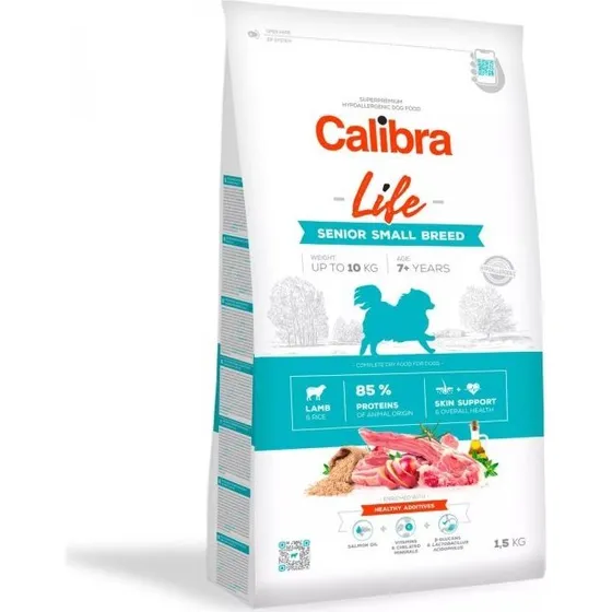 Calibra Dog Life Senior Small Breed Cordero 1,5kg