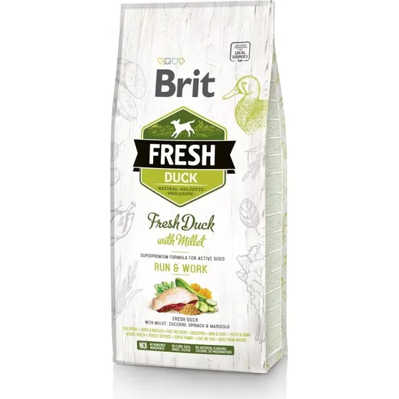 Brit Fresh Active Run Pato Alimento Seco para Perros 2,5kg