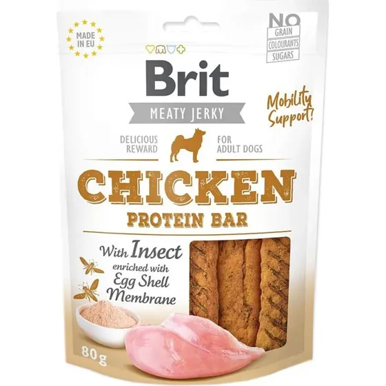 Brit Jerky Snack de Pollo para Perros 80g