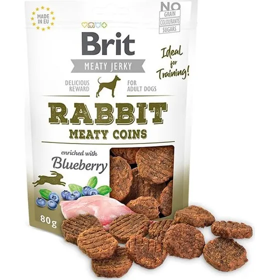 Brit Jerky Snack Conejo Complemento Alimenticio 80g