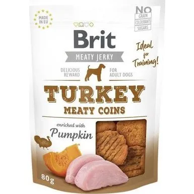 Brit Jerky Snack Monedas de Pavo 80g