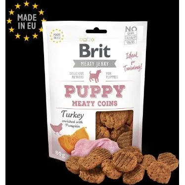 Brit Jerky Snack Pavo Monedas de Carne 80g